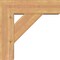 Ekena Millwork Traditional Block Smooth Bracket w/ Offset Brace, Western Red Cedar, 7 1/2"W x 24"D x 24"H BKT0806X24X24TRA05SWR - alternate 2